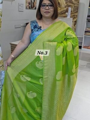 7TH APRIL LIVE – PURE CREPE KHADDI SAREE (NO.3)