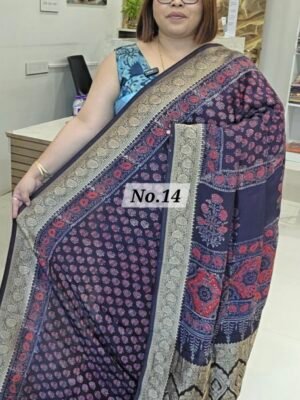 7TH APRIL LIVE – PURE DOLA AJRAKH SAREE (NO.14)