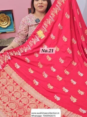 13TH APRIL LIVE - CREPE SILK BANARSI SAREE (NO. 21)