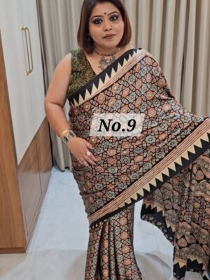 MIRROR CREPE MODAL SAREE (NO.9)