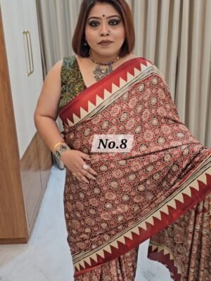 MIRROR CREPE MODAL SAREE (NO.8)