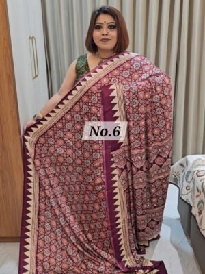 MIRROR CREPE MODAL SAREE (NO.6)