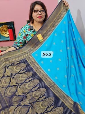 3RD APRIL LIVE - MUSHRU SILK BANARSI SAREE (NO.5)