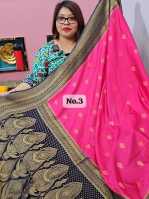 3RD APRIL LIVE - MUSHRU SILK BANARSI SAREE (NO.3)