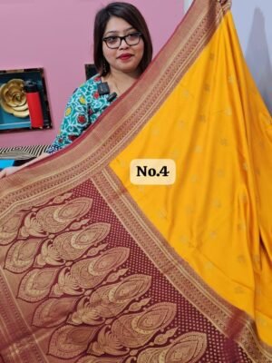 3RD APRIL LIVE - MUSHRU SILK BANARSI SAREE (NO.4)
