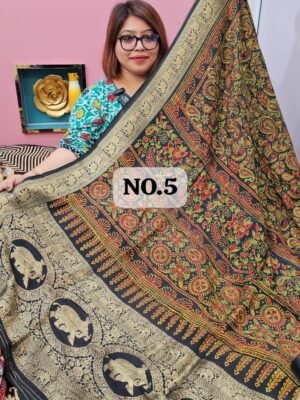 19TH APRIL 2ND LIVE - PURE DOLA AJRAKH SAREE (NO.5)