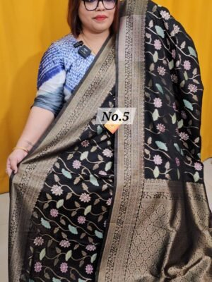 23RD APRIL LIVE - GEORGETT SILK KHADDI SAREE (NO.5)