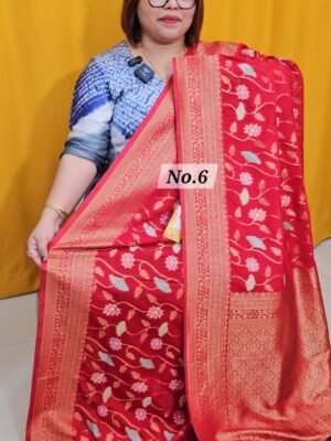 23RD APRIL LIVE - GEORGETT SILK KHADDI SAREE (NO.6)