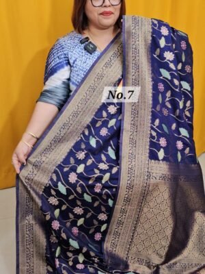 23RD APRIL LIVE - GEORGETT SILK KHADDI SAREE (NO.7)