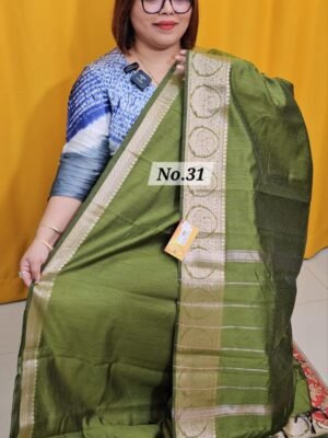 23RD APRIL LIVE - SEMI TUSSAR SOFT SAREE (NO.31)