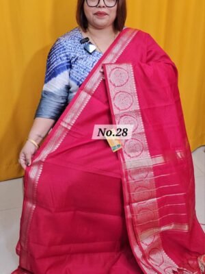 23RD APRIL LIVE - SEMI TUSSAR SOFT SAREE (NO.28)