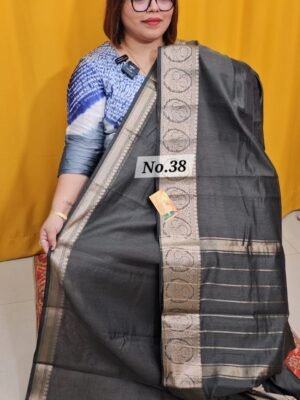 23RD APRIL LIVE - SEMI TUSSAR SOFT SAREE (NO.38)