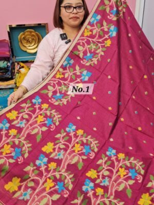 24TH APRIL LIVE - SEMI TUSSAR SOFT SAREE (NO.1)