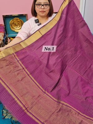 24TH APRIL LIVE - PURE CHANDERI MAHESWARI SAREE (NO.1)
