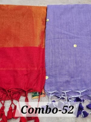 PURE BENGAL HANDLOOM SAREES COMBO-52