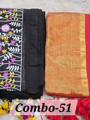 PURE BENGAL HANDLOOM SAREES COMBO-51