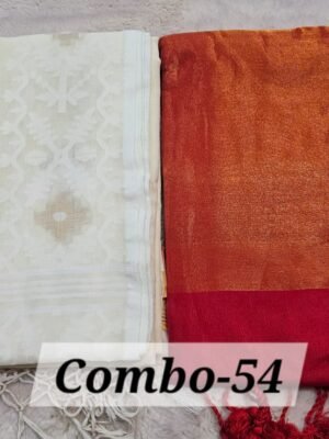 PURE BENGAL HANDLOOM SAREES COMBO-54