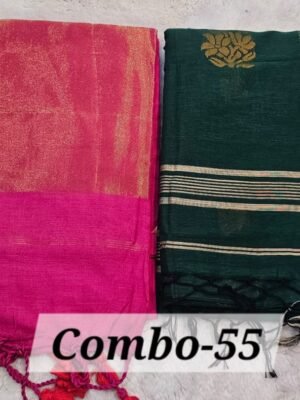 PURE BENGAL HANDLOOM SAREES COMBO-55