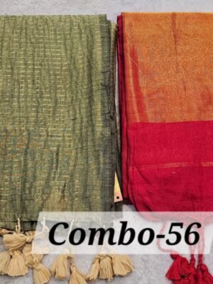 PURE BENGAL HANDLOOM SAREES COMBO-56
