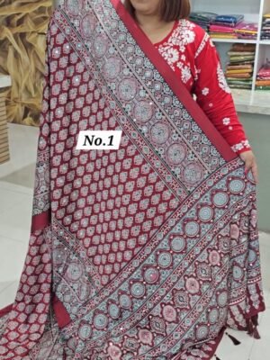 29TH APRIL LIVE - PREMIUM MIRROR CREPE MODAL SAREE (NO.1)
