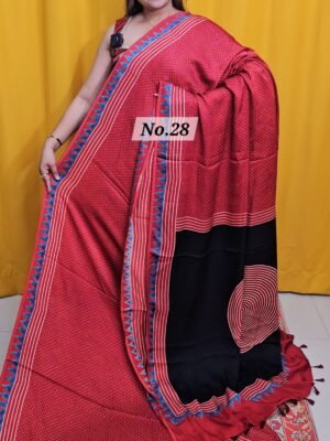 PURE AJRAKH MODAL SILK SAREE (NO.28)