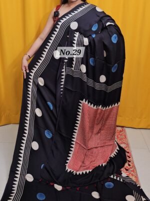 PURE AJRAKH MODAL SILK SAREE (NO.29)
