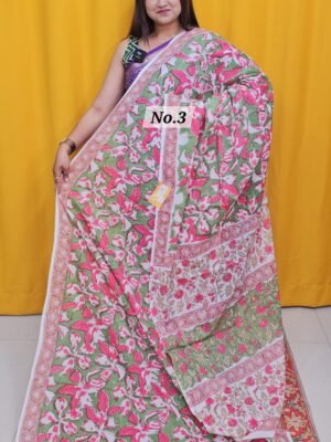 7TH MAY LIVE – MULTANI DABU SANAGANERI BLOCK  SAREE (NO.3)