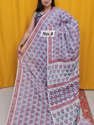 7TH MAY LIVE – MULTANI DABU SANAGANERI BLOCK  SAREE (NO.4)