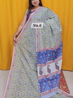 7TH MAY LIVE – MULTANI DABU SANAGANERI BLOCK  SAREE (NO.6)