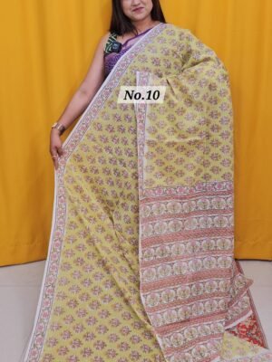 7TH MAY LIVE – MULTANI DABU SANAGANERI BLOCK  SAREE (NO.10)