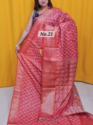 7TH MAY LIVE – HANDBLOCK MAHESWARI SILK SAREE (NO.21)