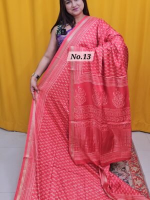 4TH MAY LIVE - MODAL MASLIN SILK SAREE (NO.13)