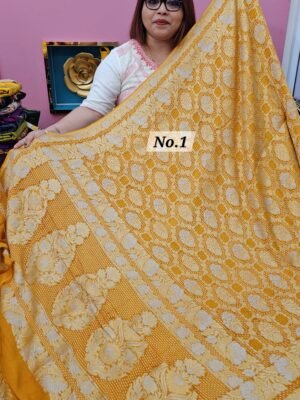 5TH MAY LIVE - NIMZARI GEORGETT BANARSI SAREE (NO.1)