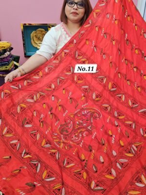 5TH MAY LIVE - KATHA STITCH SOFT SILK SAREE (NO.11)