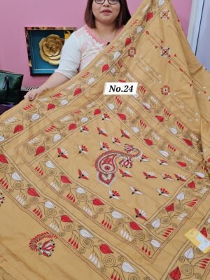 5TH MAY LIVE - KATHA STITCH SOFT SILK SAREE (NO.24)