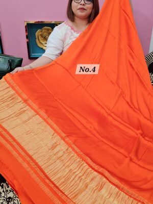 5TH MAY LIVE - PURE MODAL LAGDI PATTA SAREE (NO.4)