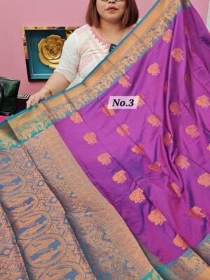 5TH MAY LIVE - SOFT SILK DESIGNER SAREE (NO.3)