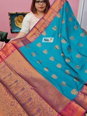 5TH MAY LIVE - SOFT SILK DESIGNER SAREE (NO.7)