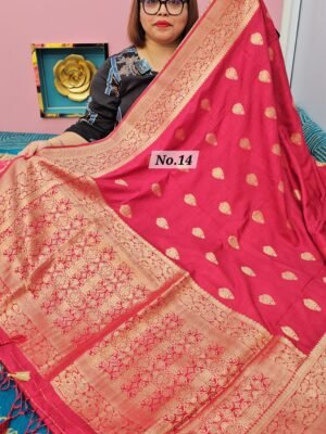 1ST MAY LIVE - SOFT MATKA SILK SAREE (NO.14)