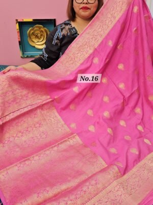 1ST MAY LIVE - SOFT MATKA SILK SAREE (NO.16)