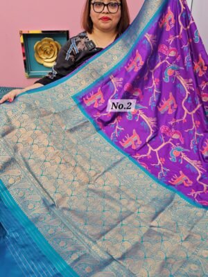 1ST MAY LIVE - PATOLA SOFT SILK SAREE (NO.2)