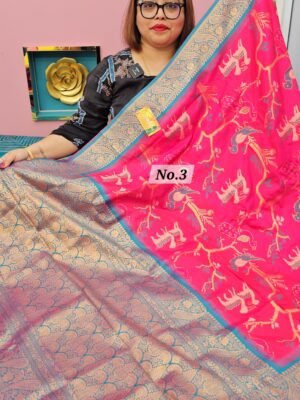 1ST MAY LIVE - PATOLA SOFT SILK SAREE (NO.3)