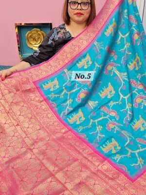 1ST MAY LIVE - PATOLA SOFT SILK SAREE (NO.5)