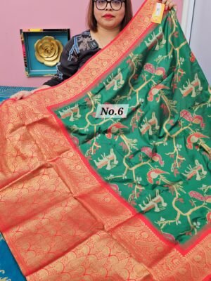 1ST MAY LIVE - PATOLA SOFT SILK SAREE (NO.6)