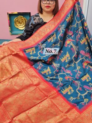 1ST MAY LIVE - PATOLA SOFT SILK SAREE (NO.7)