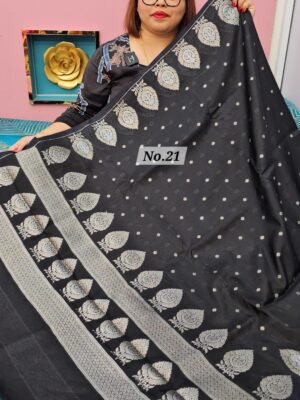 2ND MAY LIVE - BANARAS SOFT SILK SAREE (NO.21)