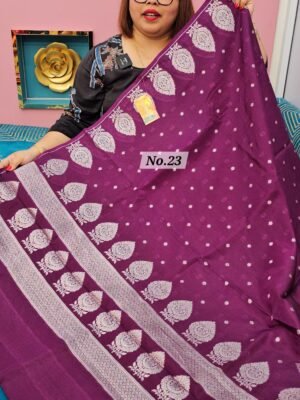 2ND MAY LIVE - BANARAS SOFT SILK SAREE (NO.23)