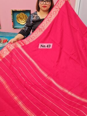2ND MAY LIVE - SEMI TUSSAR SOFT SAREE (NO.43)