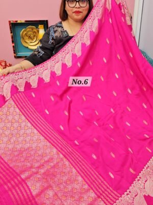 3RD MAY LIVE - PURE NIMZARI MUSRU SILK SAREE (NO.6)