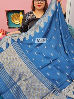 3RD MAY LIVE - PURE NIMZARI MUSRU SILK SAREE (NO.9)